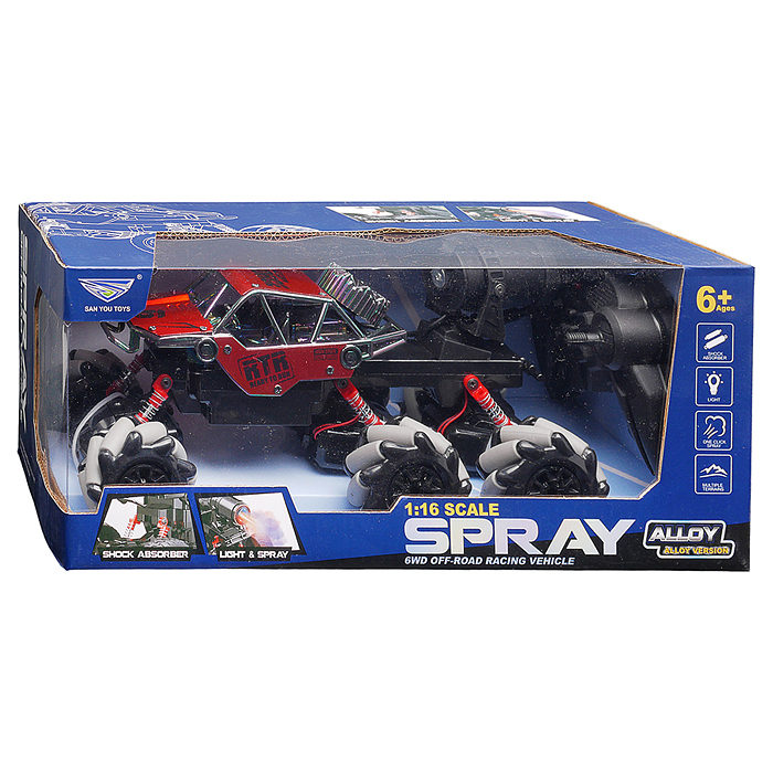 Машина SY215KHP-13U "Металик SPRAY" р/у, 27 MHz, в коробке