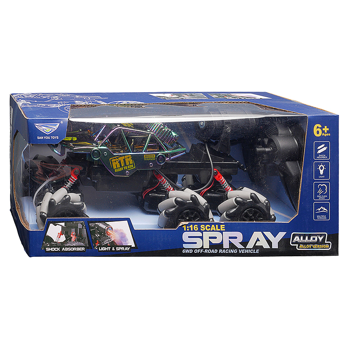 Машина SY215KHP-13U "Металик SPRAY" р/у, 27 MHz, в коробке