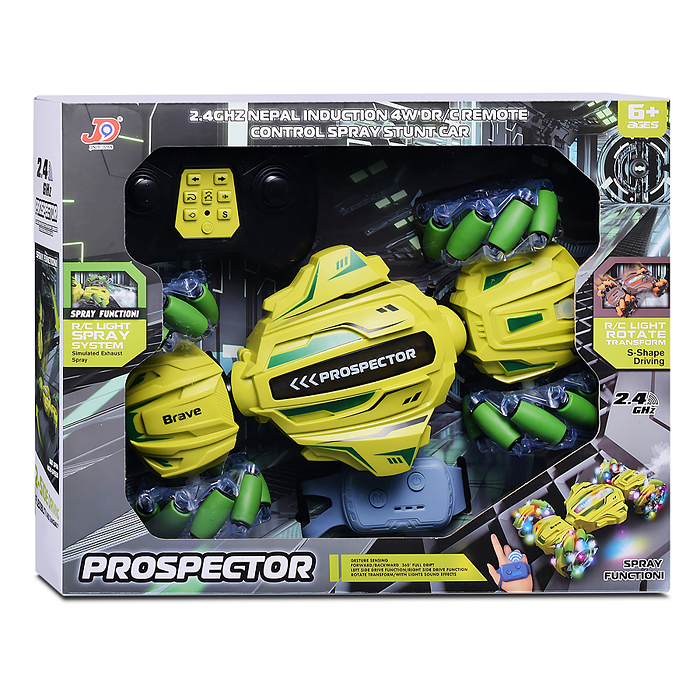 Машина JD155-25A "PROSPECTOR с дымом" р/у, 27 MHz, в коробке