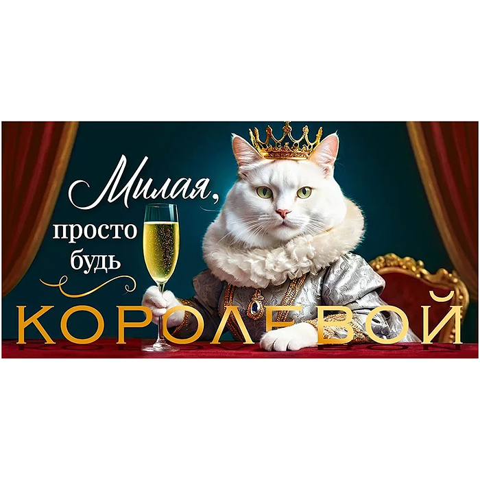 Конверт для денег "Милая, просто будь королевой" Конверт для денег "Милая, просто будь королевой"