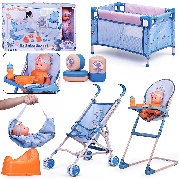 Пупс с аксессуарами 85801 "Лизонька" с аксессуарами (14 предметов) в коробке