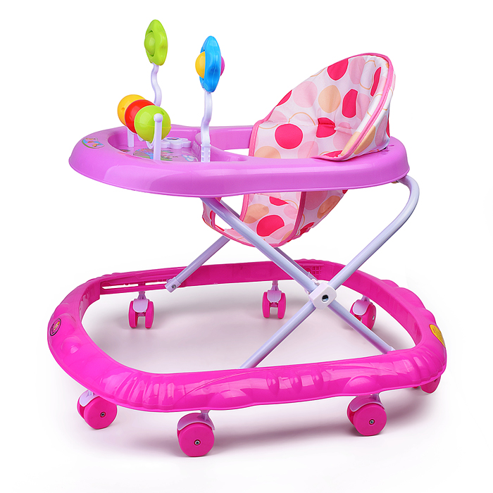 Ходунки 803-1 "Любимые игрушки" (цвет розовый)
