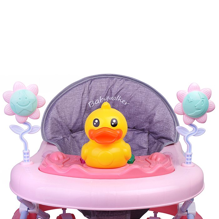 Ходунки 809Y-1 "Утенок" (цвет розовый)