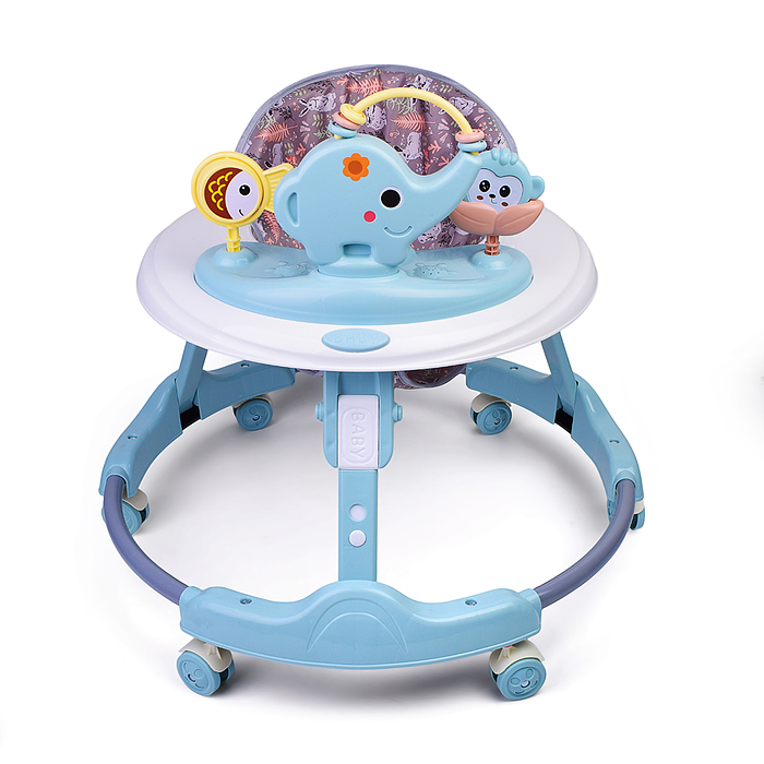 Ходунки 661DX-3 "Веселый слоник" (цвет голубой)