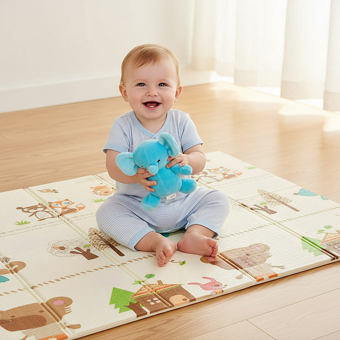 Коврик развивающий 00-7332 "В лесу и в океане" (180*200*0.8cm)