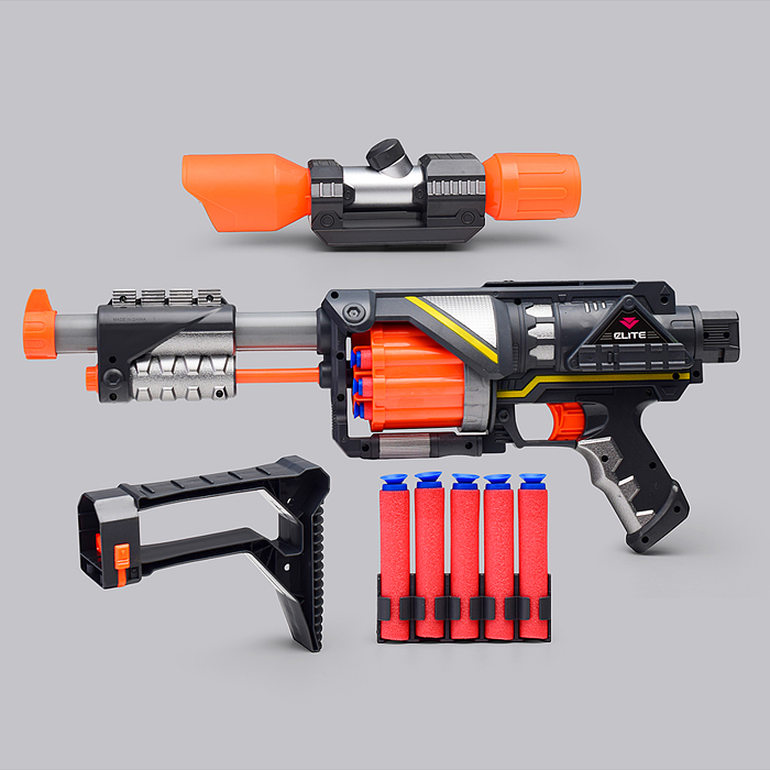 Фото к товару Автомат SB576 "Победитель" с мягкими полимерными пулями, в коробке Автомат SB576 "Победитель" с мягкими полимерными пулями, в коробке