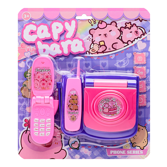 Телефон G-3188-1 "Звонок капибары" на листе