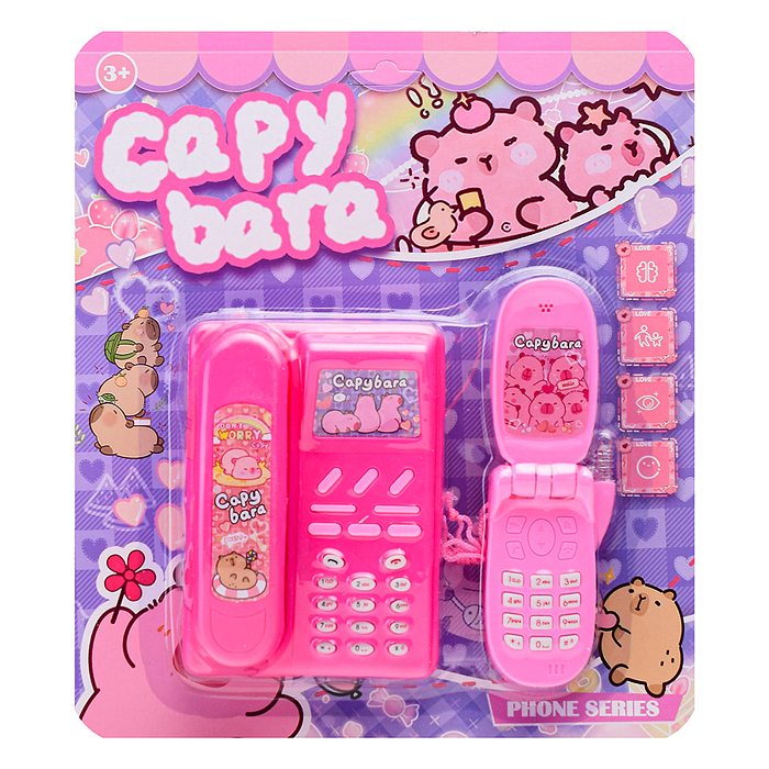Телефон G-2288-1 "Дружные капибары" на листе