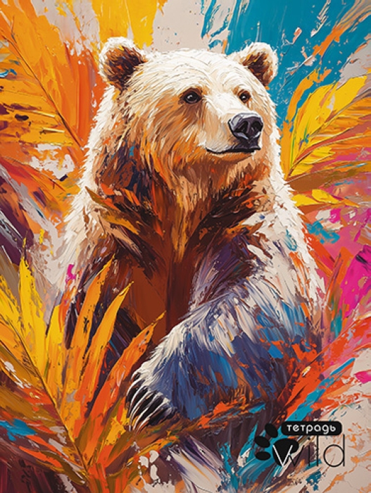 Тетрадь 80л. линия "Медведь" на гребне