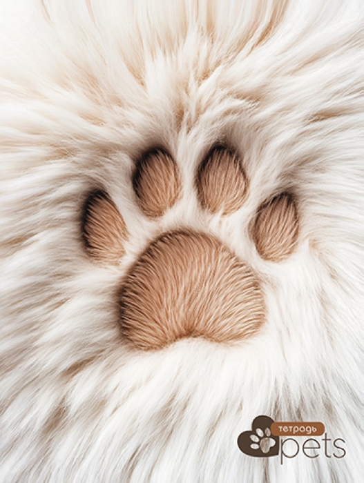 Тетрадь 80л. линия "Пушистая лапка" на гребне