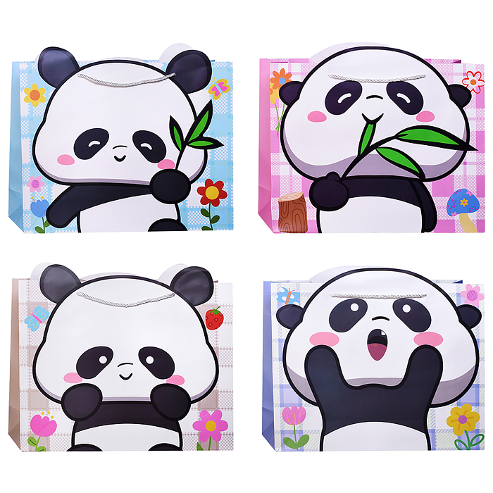 Пакет подарочный 00-7414 "Милая панда" 31*12*40см Пакет подарочный 00-7414 "Милая панда" 31*12*40см