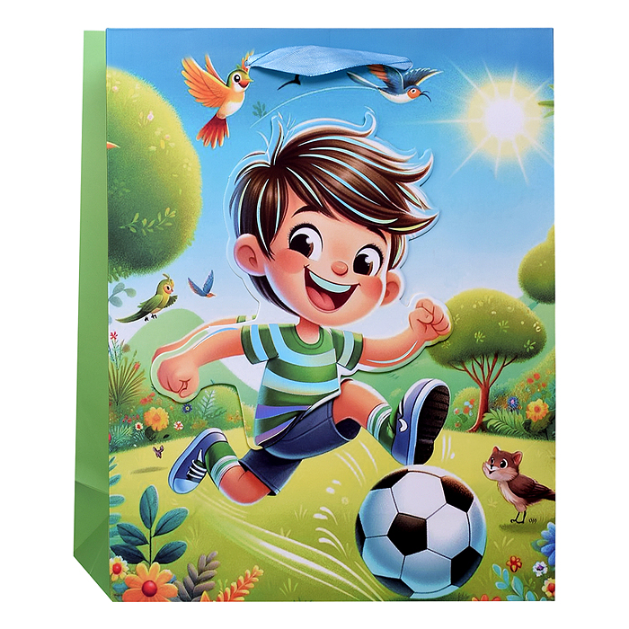 Фото к товару Пакет подарочный 00-7443 "Активному имениннику" 26*32*10см Пакет подарочный 00-7443 "Активному имениннику" 26*32*10см