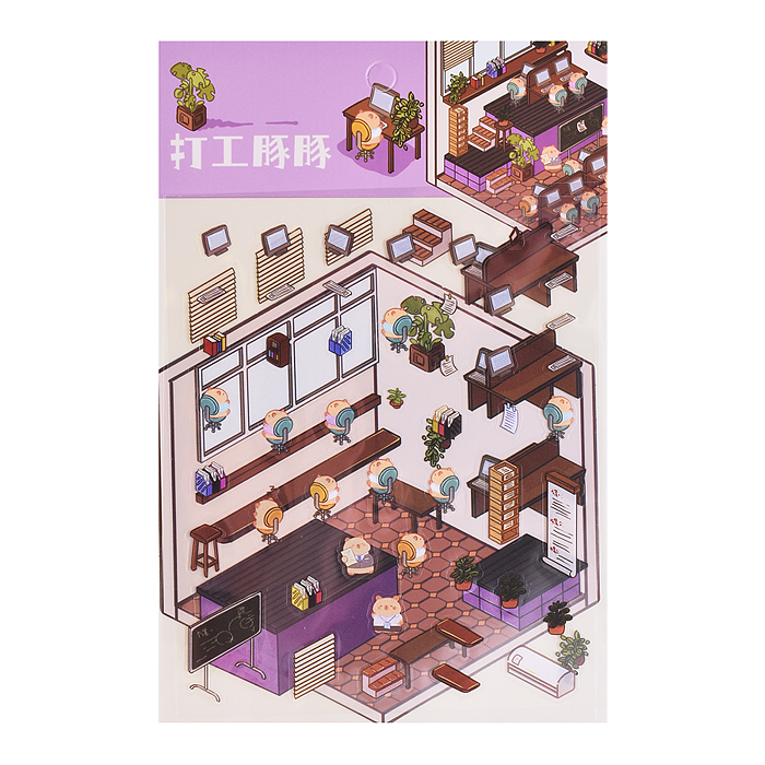 Набор наклеек 00-7394 "Школа капибар"