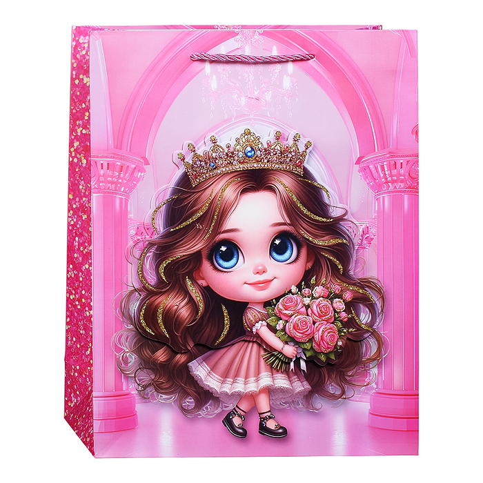 Фото к товару Пакет подарочный 00-7445 "Волшебный праздник" 26*32*10см Пакет подарочный 00-7445 "Волшебный праздник" 26*32*10см