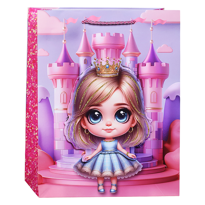 Фото к товару Пакет подарочный 00-7445 "Волшебный праздник" 26*32*10см Пакет подарочный 00-7445 "Волшебный праздник" 26*32*10см