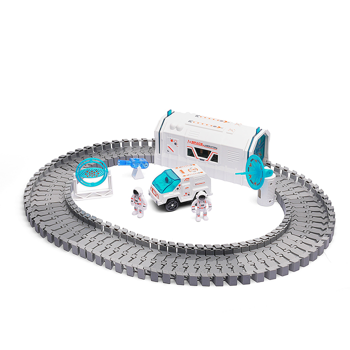 Фото к товару Игровой набор-трек 7501 "Космическая гонка" в коробке Игровой набор-трек 7501 "Космическая гонка" в коробке