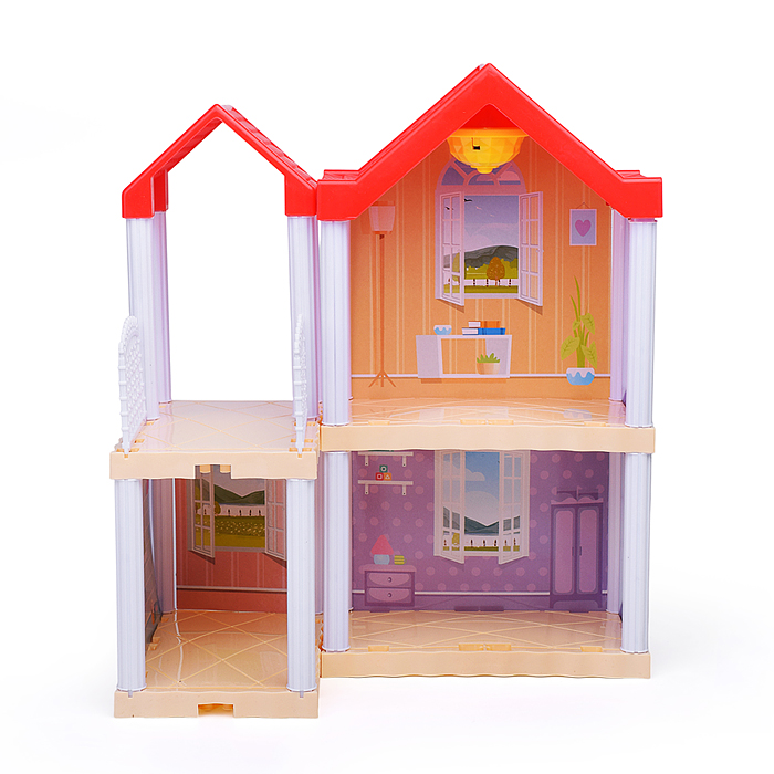 Дом для куклы 666-B1A-5 "Котедж" с мебелью, в коробке