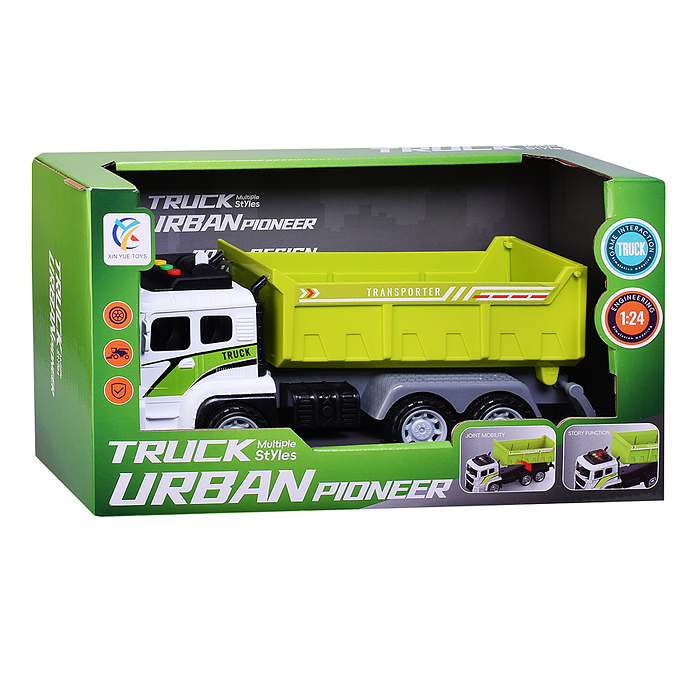 Машина 6630-B "Строительная" на батарейках, в коробке