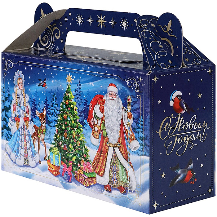 Коробка для конфет Сундучок "Лесной утренник" 500г 