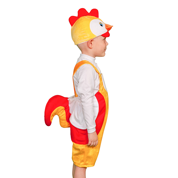 Изделие швейное "Набор карнавальный "Петушок" плюш (6-9 лет, рост 122-134 см)