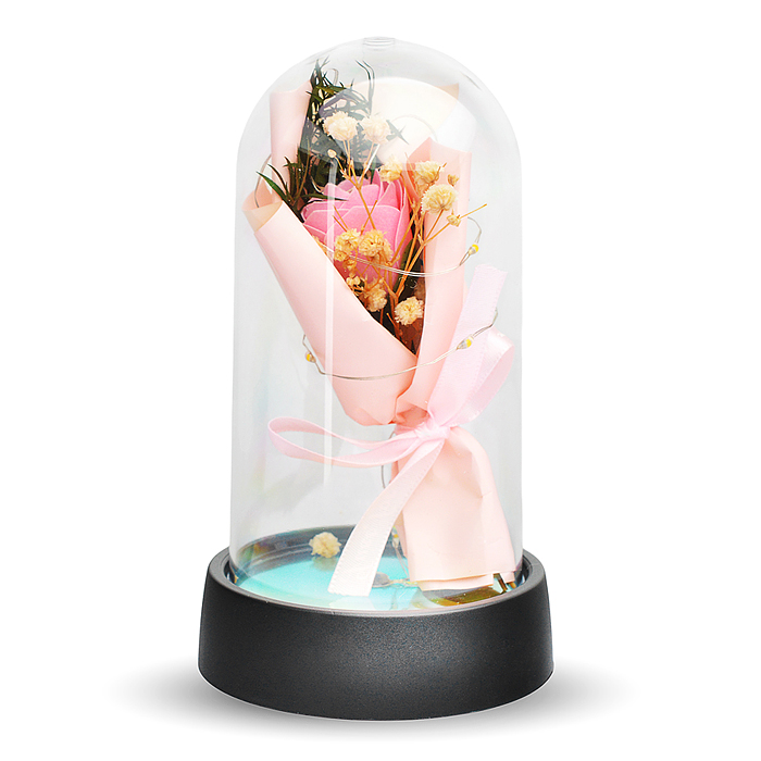 Светильник H07 "Букетик" в коробке (розовый)