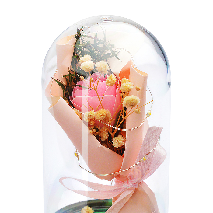 Светильник H07 "Букетик" в коробке (розовый)