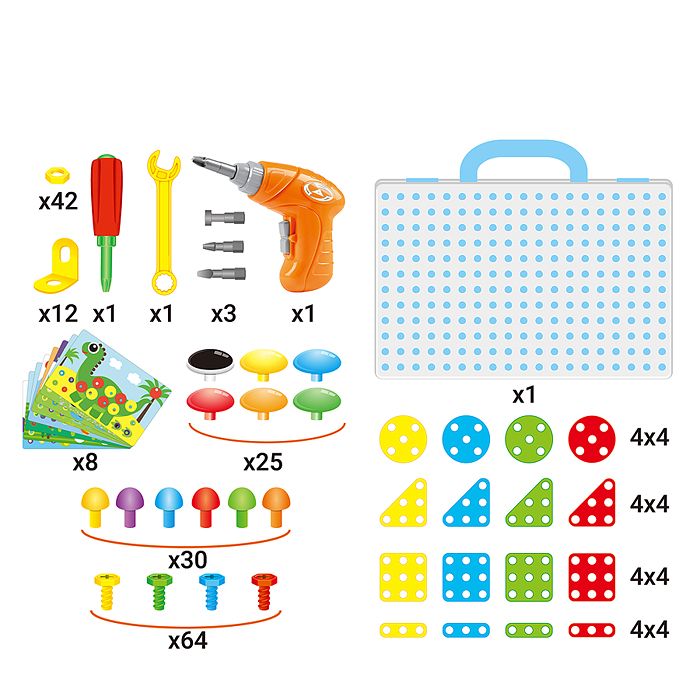 Конструктор UT0266-1 "Дарите радость" 3D- 252 детали 6в1, в коробке