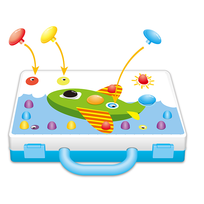 Конструктор UT0266-2 "Дарите радость " 2D- 164 детали  5в1, в коробке