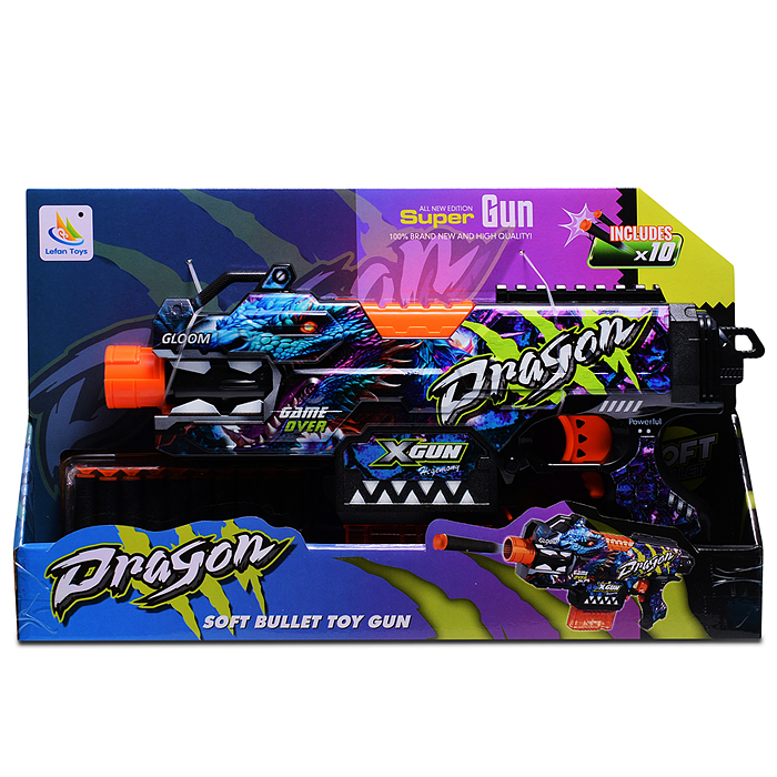 Фото к товару Пистолет 9927-2 "Выстрел дракона" в коробке Пистолет 9927-2 "Выстрел дракона" в коробке