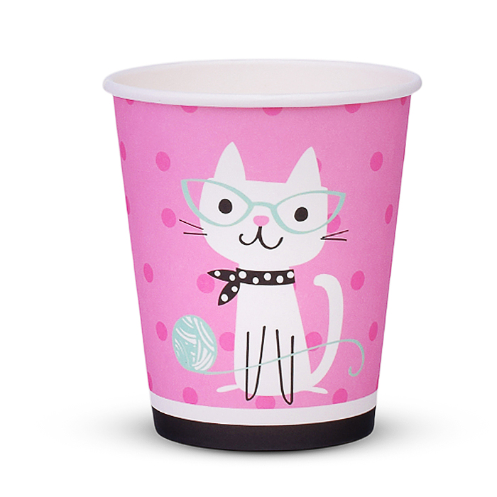 Фото к товару Набор посуды одноразовой 00-7498 "Гламурный кот" стаканы (10 шт) Набор посуды одноразовой 00-7498 "Гламурный кот" стаканы (10 шт)