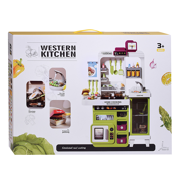 Фото к товару Игровой набор "Кухня. Учись готовить играя" 928A в коробке Игровой набор "Кухня. Учись готовить играя" 928A в коробке