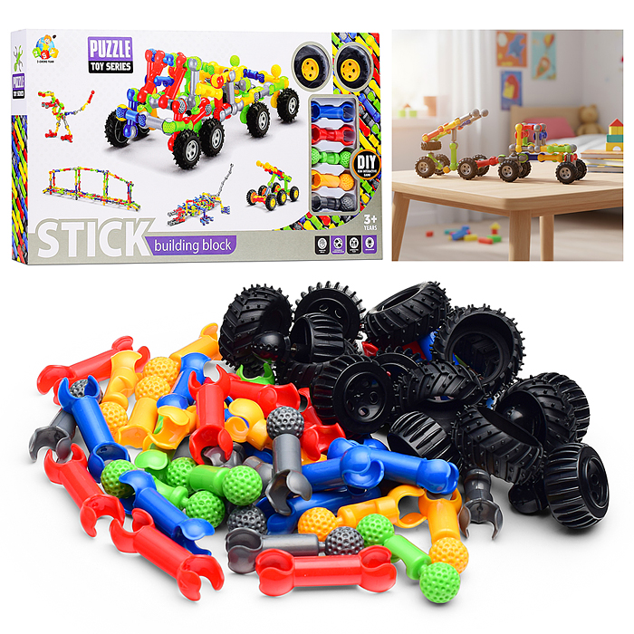 Конструктор SY8829 "Машина с пушкой" (62 дет.) в коробке Конструктор SY8829 "Машина с пушкой" (62 дет.) в коробке