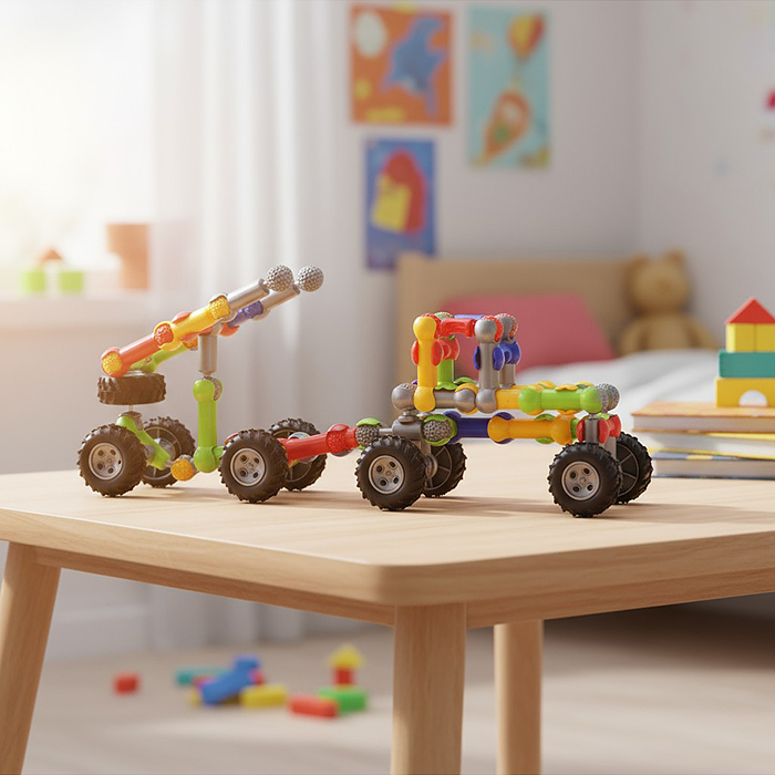 Конструктор SY8829 "Машина с пушкой" (62 дет.) в коробке