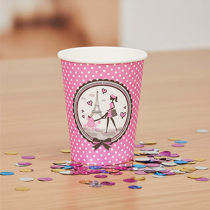 Набор посуды одноразовой 00-7515 "Париж" стаканы (10 шт)