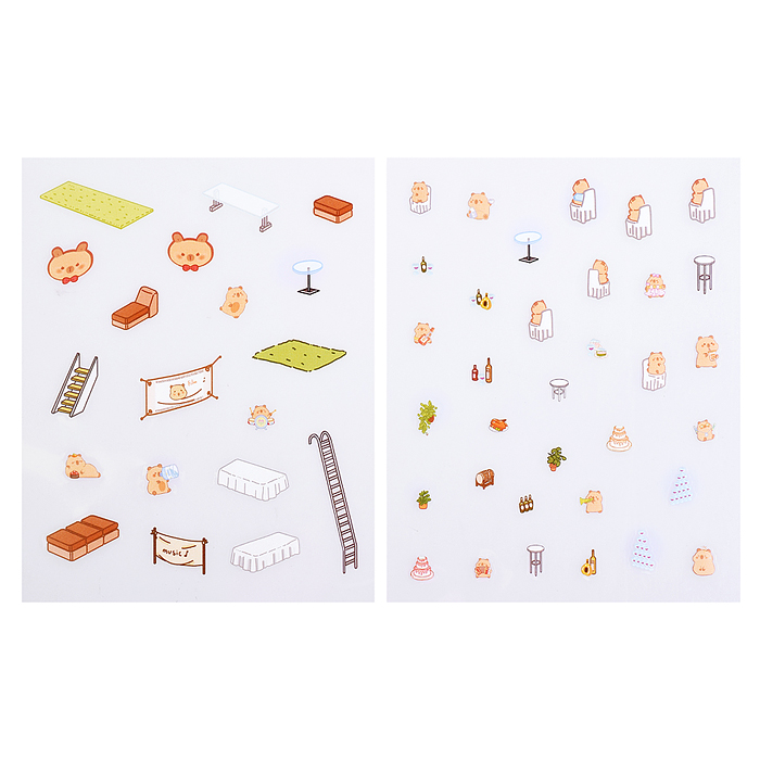 Набор наклеек 00-7392 "Яхта капибары"