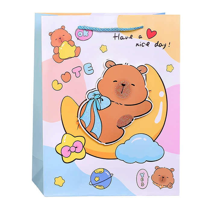 Пакет подарочный 00-7450 "Маленький праздник" 26*10*32см