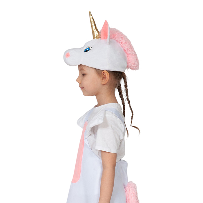 Изделие швейное "Набор карнавальный "Лошадка Единорожка" ткань-плюш (3-6 лет, рост 92-122 см)