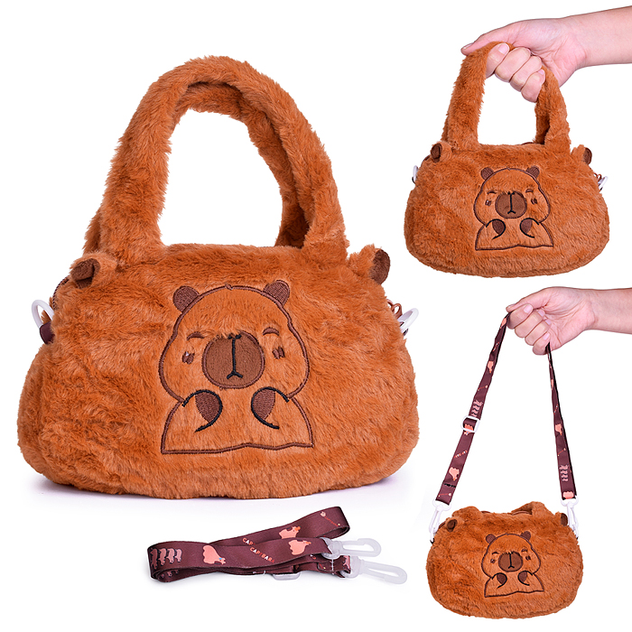 Сумка детская М1583 "Мордашка капибара"