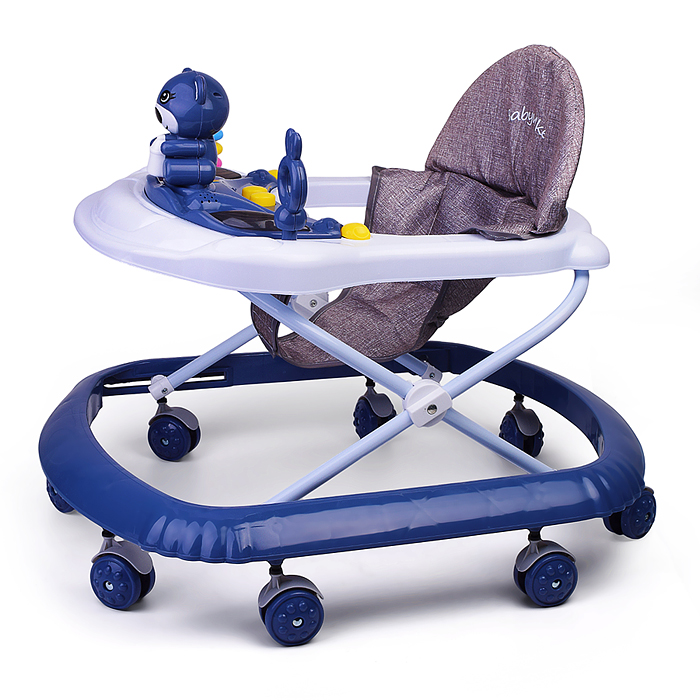 Ходунки 7008-1 "Мишка" (цвет синий)