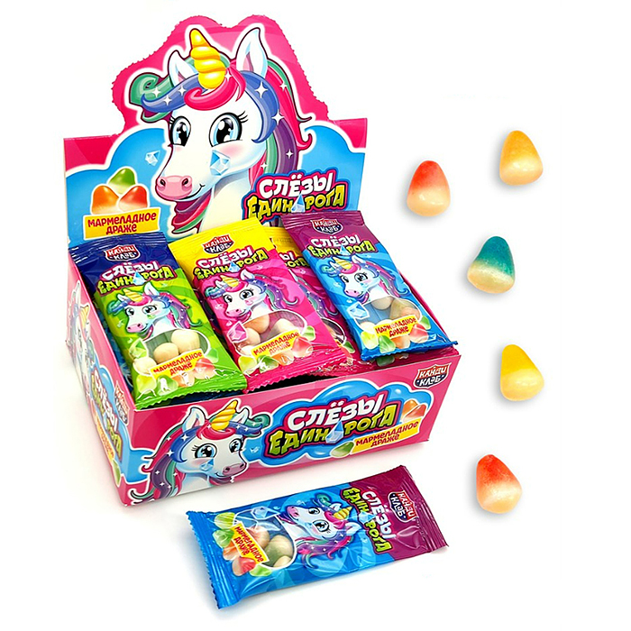 Мармеладное драже "Слёзы Единорога" 11гр (30шт)