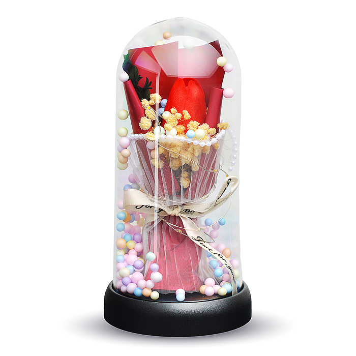 Светильник H04 "Тюльпан" в коробке (красный)