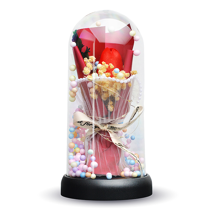 Светильник H04 "Тюльпан" в коробке (красный)