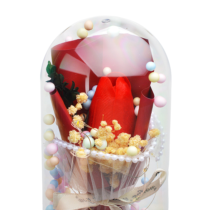 Светильник H04 "Тюльпан" в коробке (красный)