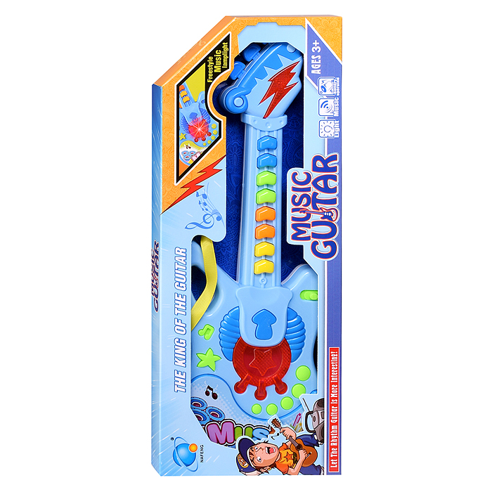 Фото к товару Гитара 661E "Веселый музыкант" в коробке Гитара 661E "Веселый музыкант" в коробке