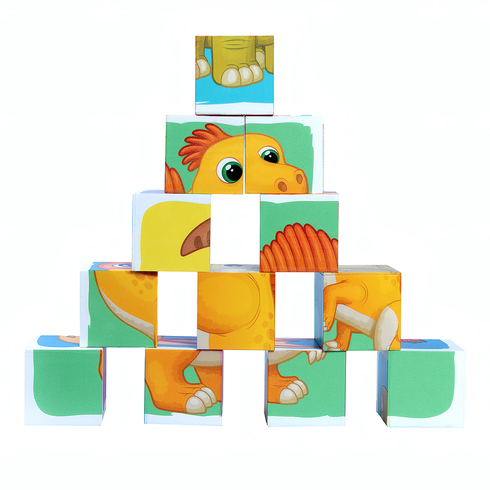 Кубики "Динозавры" 12 шт Baby Toys