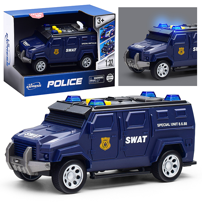 Машина WY1133B "Спецагент" 1:32 (свет, звук) в коробке Машина WY1133B "Спецагент" 1:32 (свет, звук) в коробке