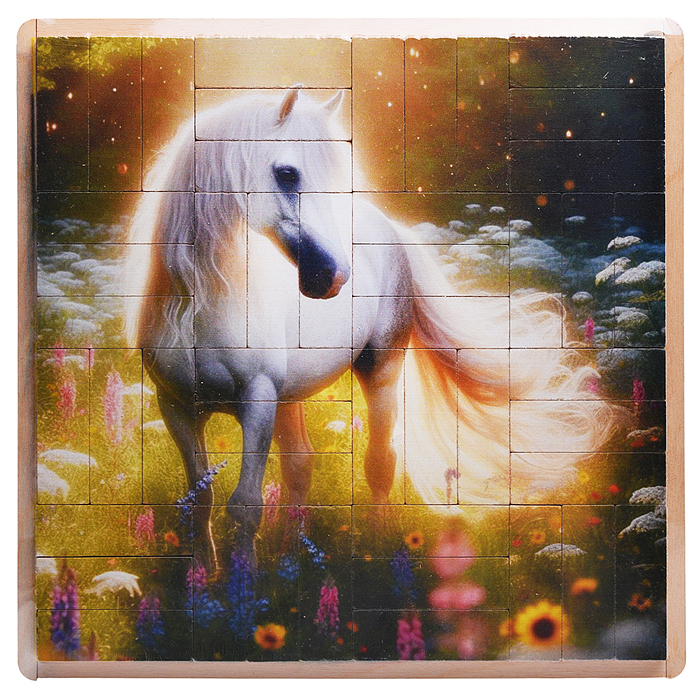 Настольная игра Джанга-пазл "Белая лошадь" (МДФ) Настольная игра Джанга-пазл "Белая лошадь" (МДФ)