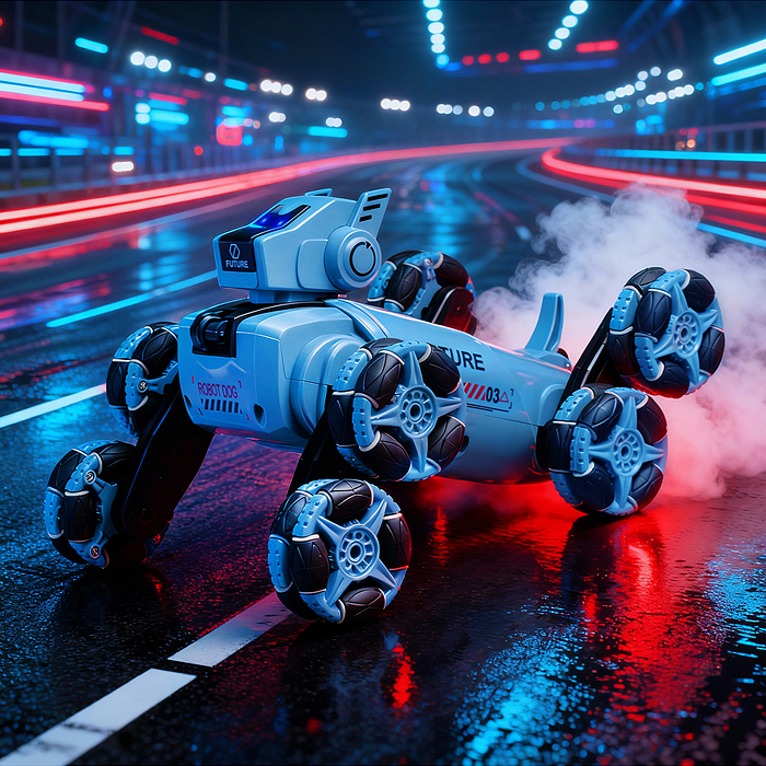 Собака CD0068BS "Робо-Мухтар" р/у, 27 MHz, в коробке 