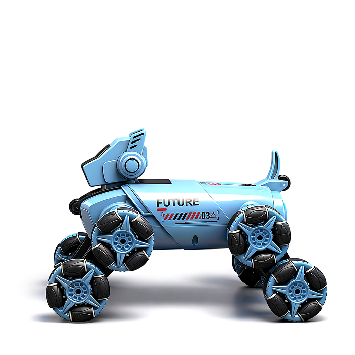 Собака CD0068BS "Робо-Мухтар" р/у, 27 MHz, в коробке 