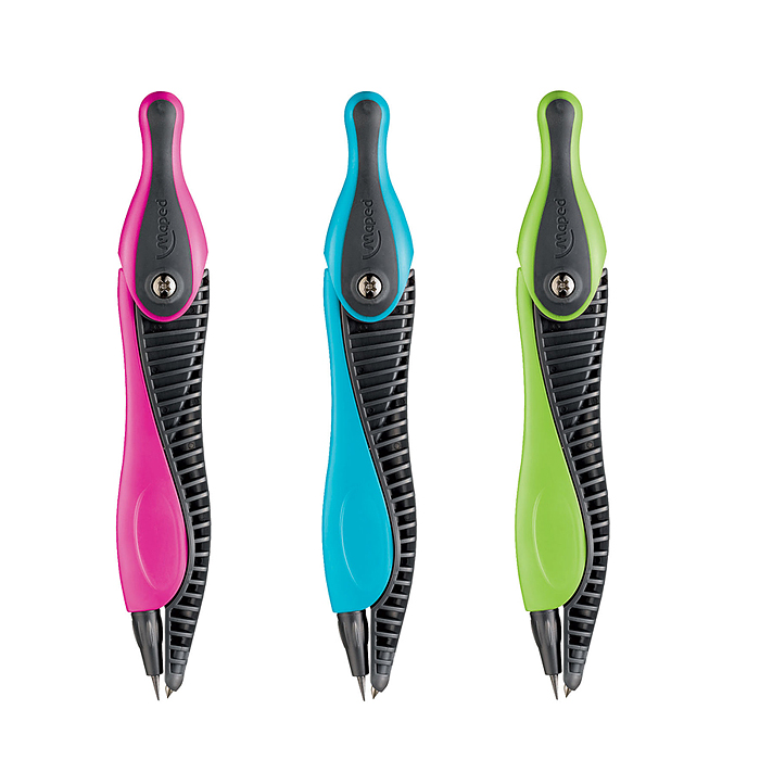 Циркуль пластик с грифелем "KID'Z" с безопасной иглой